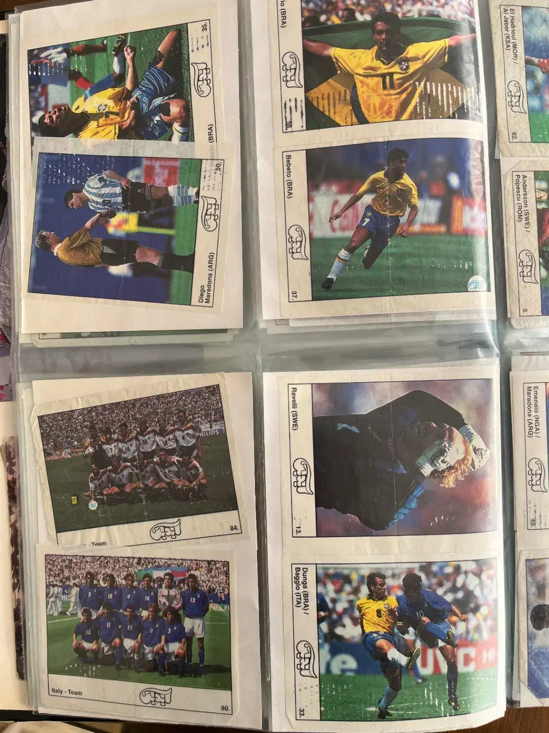 مجموعه کمیاب کارتهای جام جهانی ۹۴مناسب کلکسیونرها|کلکسیون سکه، تمبر، اسکناس|مشهد, جنت|دیوار