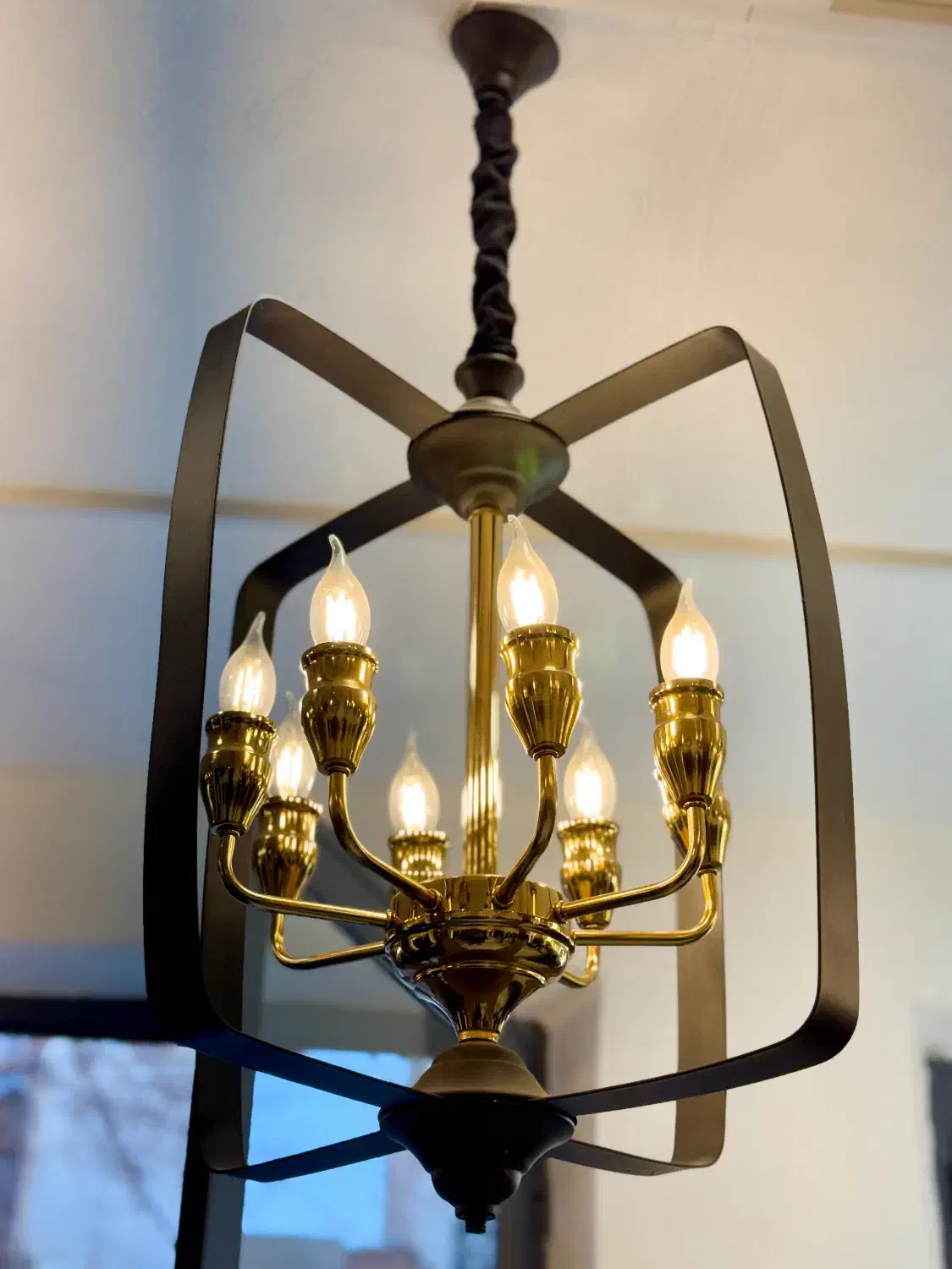 لوستر نئونی،چوبی،فلزی|لوستر و چراغ آویز|اردبیل, |دیوار