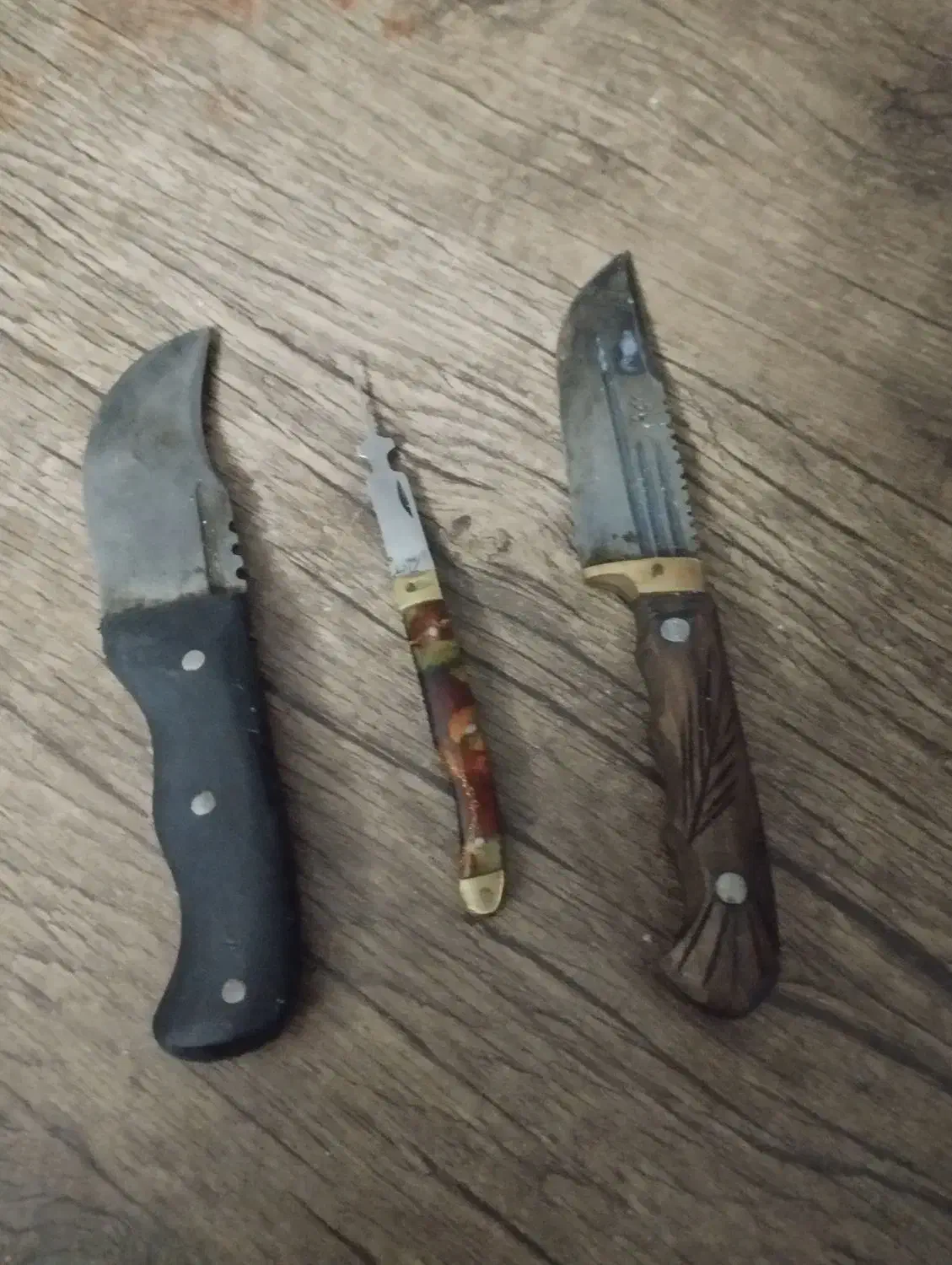 سه عدد چاقو|کلکسیون اشیاء عتیقه|قم, شاه ابراهیم|دیوار