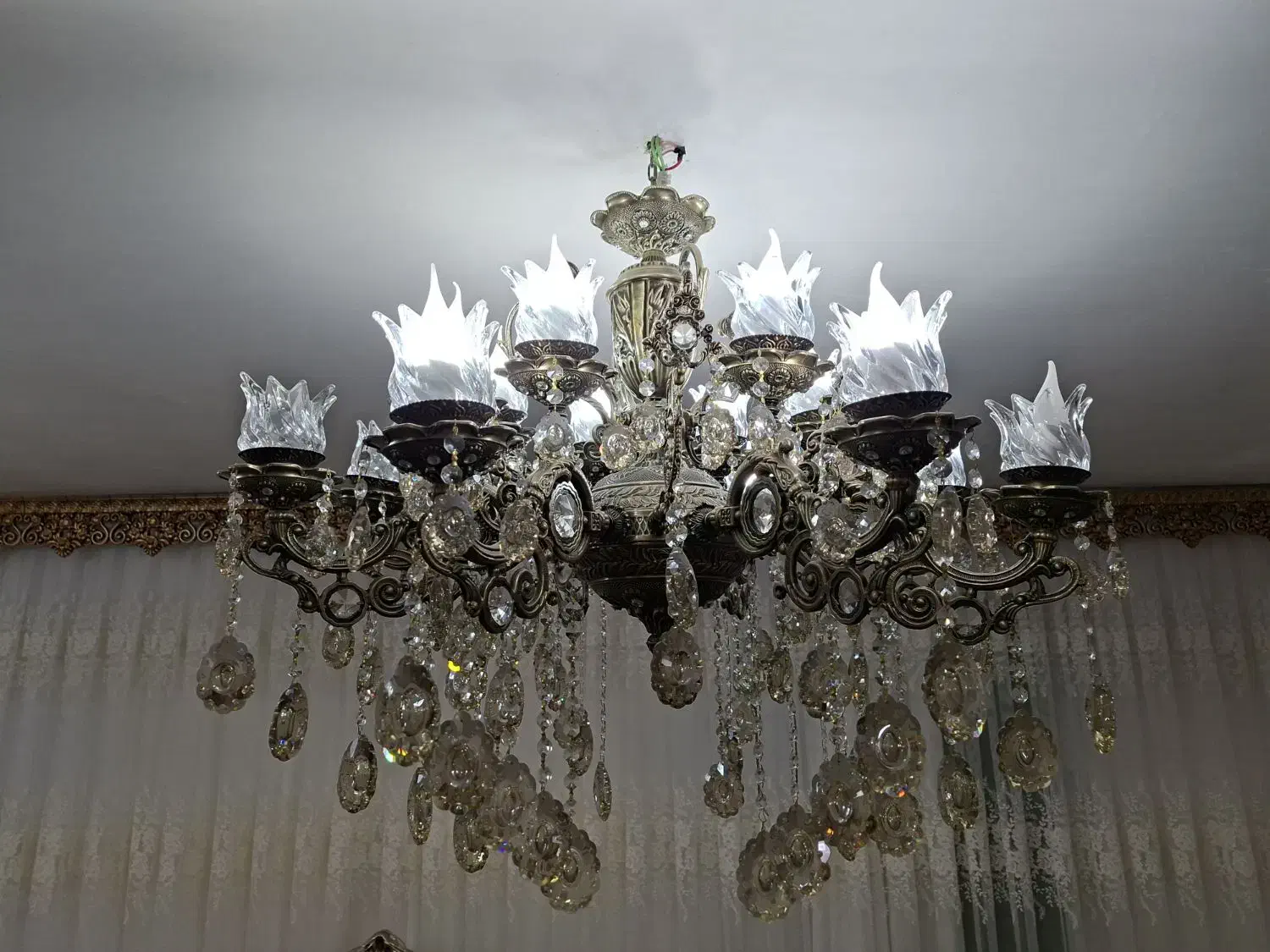 3 عدد لوستر 8 شاخه|لوستر و چراغ آویز|خنداب, |دیوار