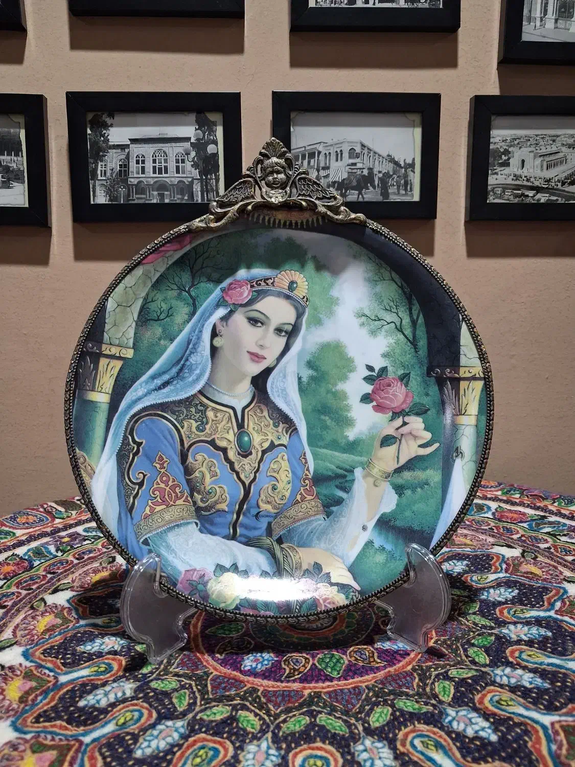 دیوار کوب وتعدادی لوازم آنتیک|کلکسیون اشیاء عتیقه|رفسنجان, |دیوار