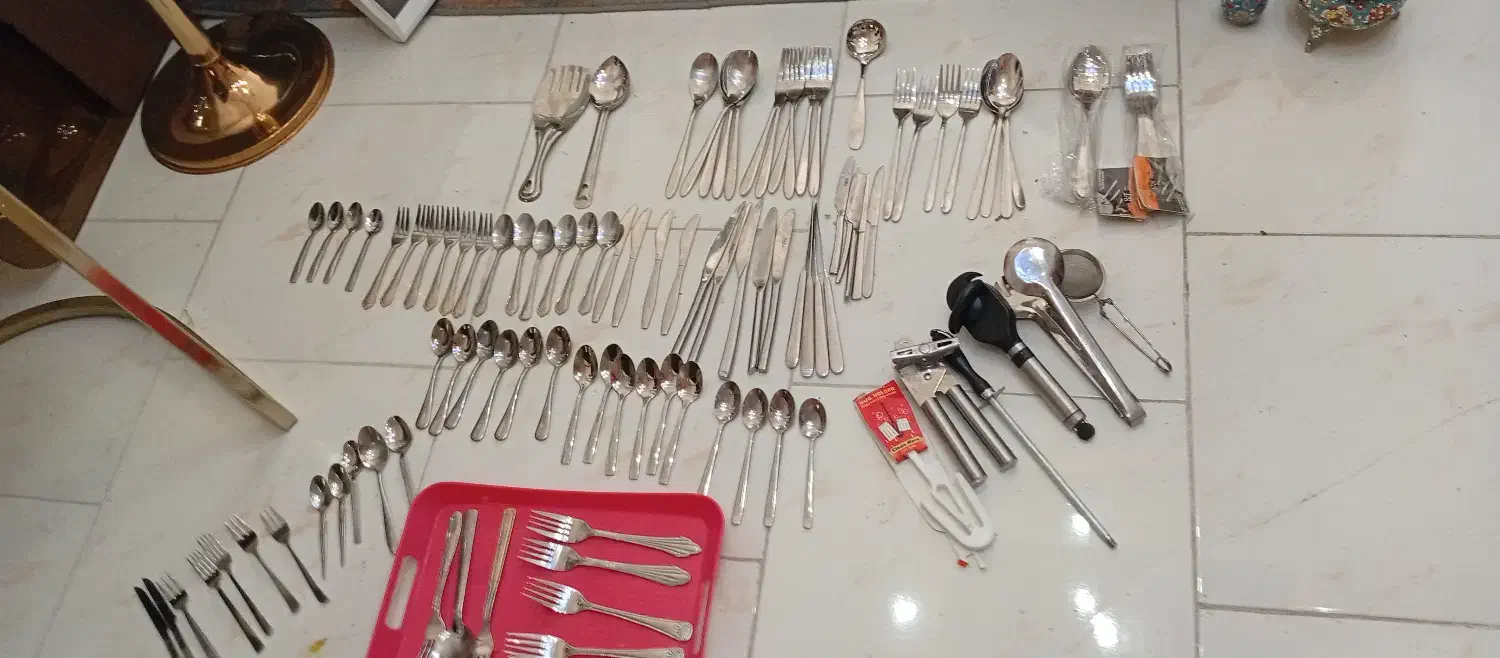 قاشق چنگال کارد استیل|ظروف سرو و پذیرایی|پردیس, فاز ۹|دیوار