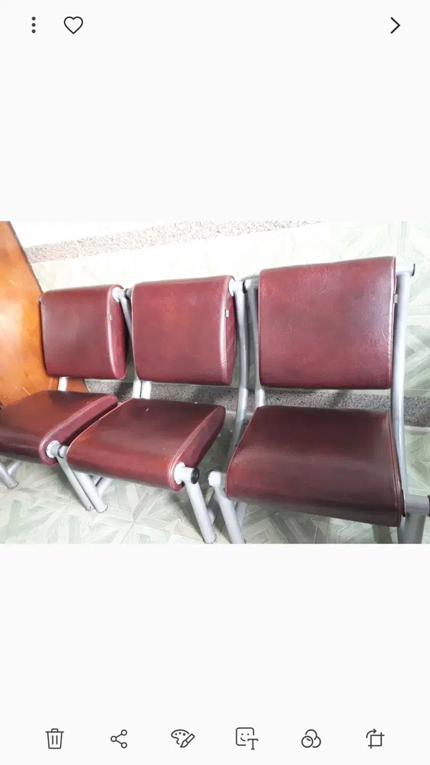 6عددصندلی چرم سالم|مبلمان اداری|اهواز, امانیه|دیوار