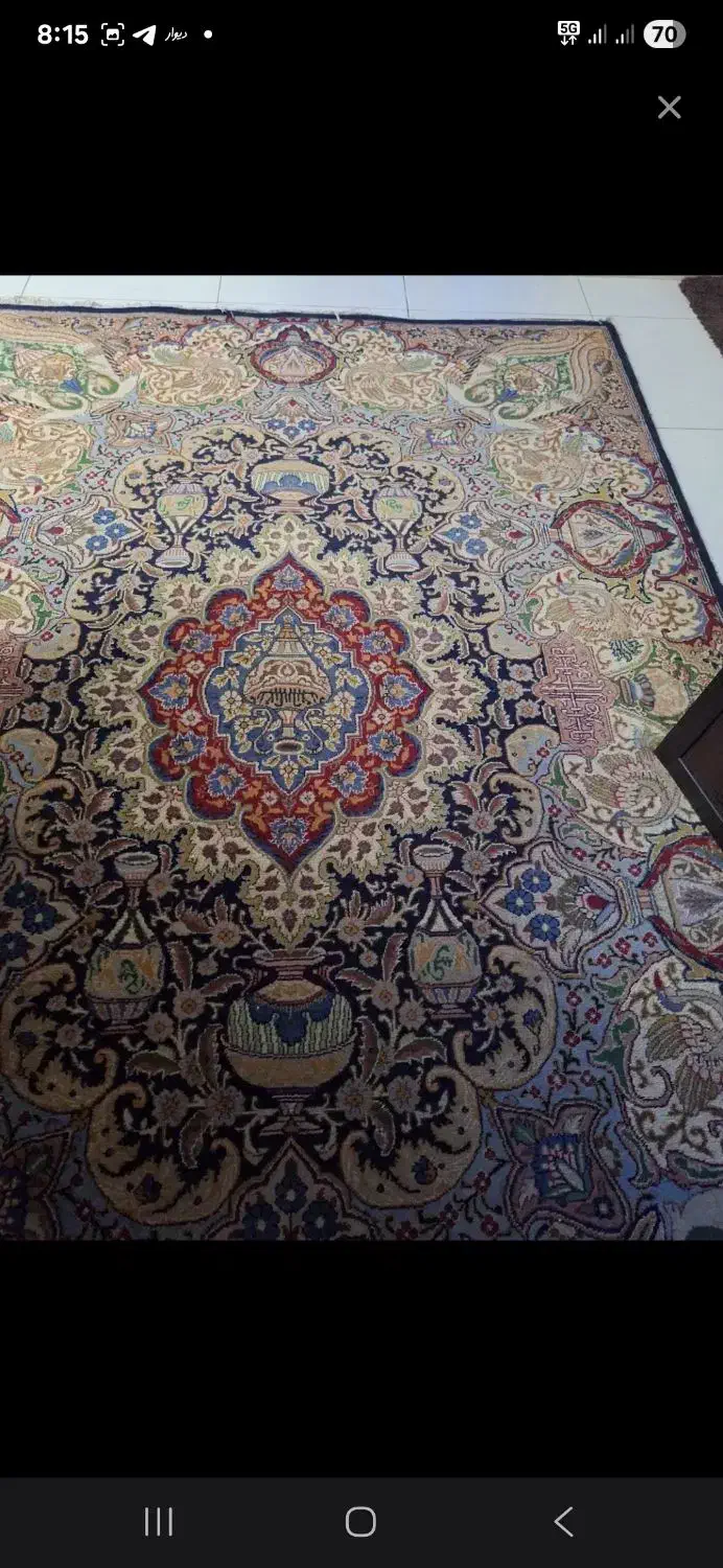 فرش دستباف طرح کاشان|فرش|رشت, کاکتوس|دیوار