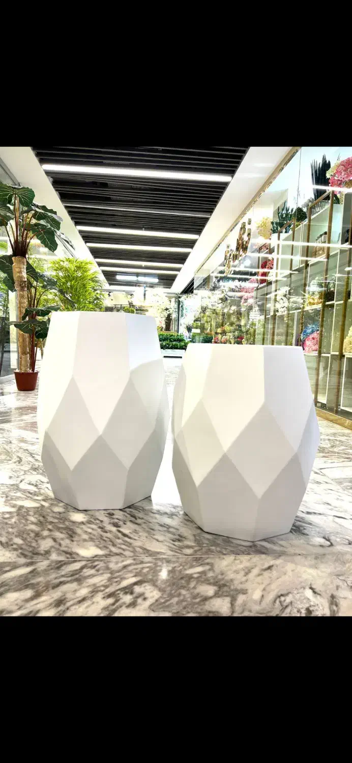 گلدان فایبر گلاس بزرگ|گل و گیاه طبیعی|رباطکریم, رباطکریم|دیوار