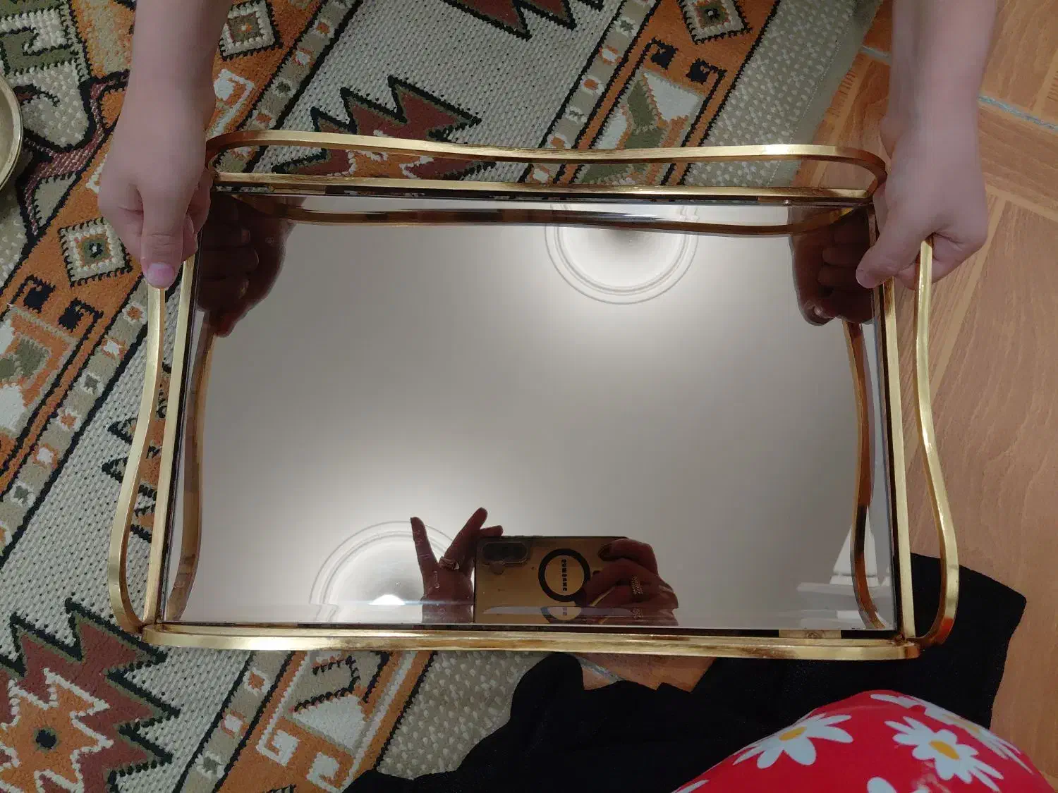 سینی اینه ای نو|ظروف سرو و پذیرایی|جوانرود, |دیوار