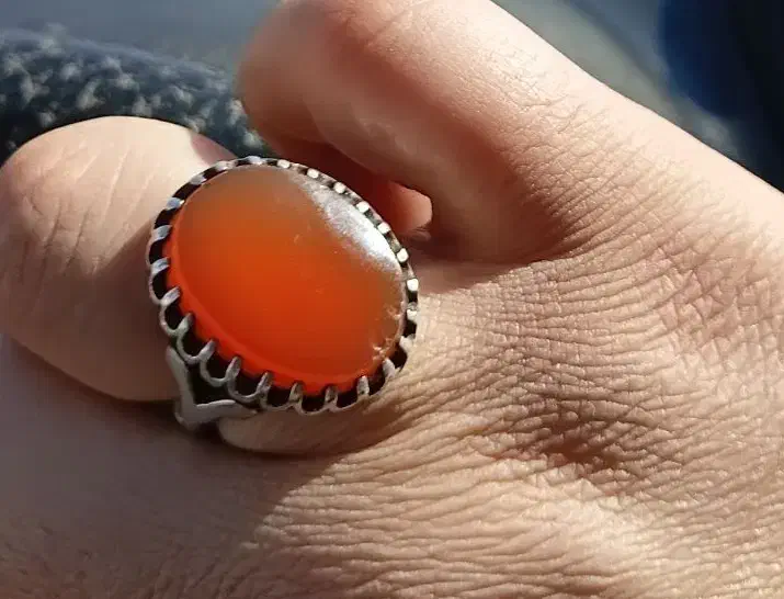 انگشتر عقیق کهنه یمن|جواهرات|کرمانشاه, |دیوار