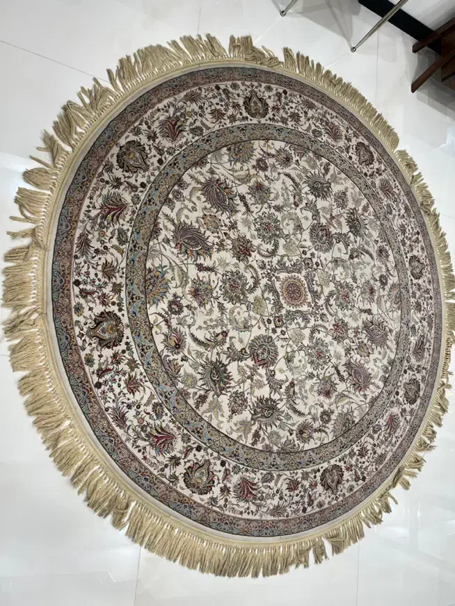 فروش فرش گرد شاهکار شفق تبریز در حد نو|فرش|مشهد, فلسطین|دیوار