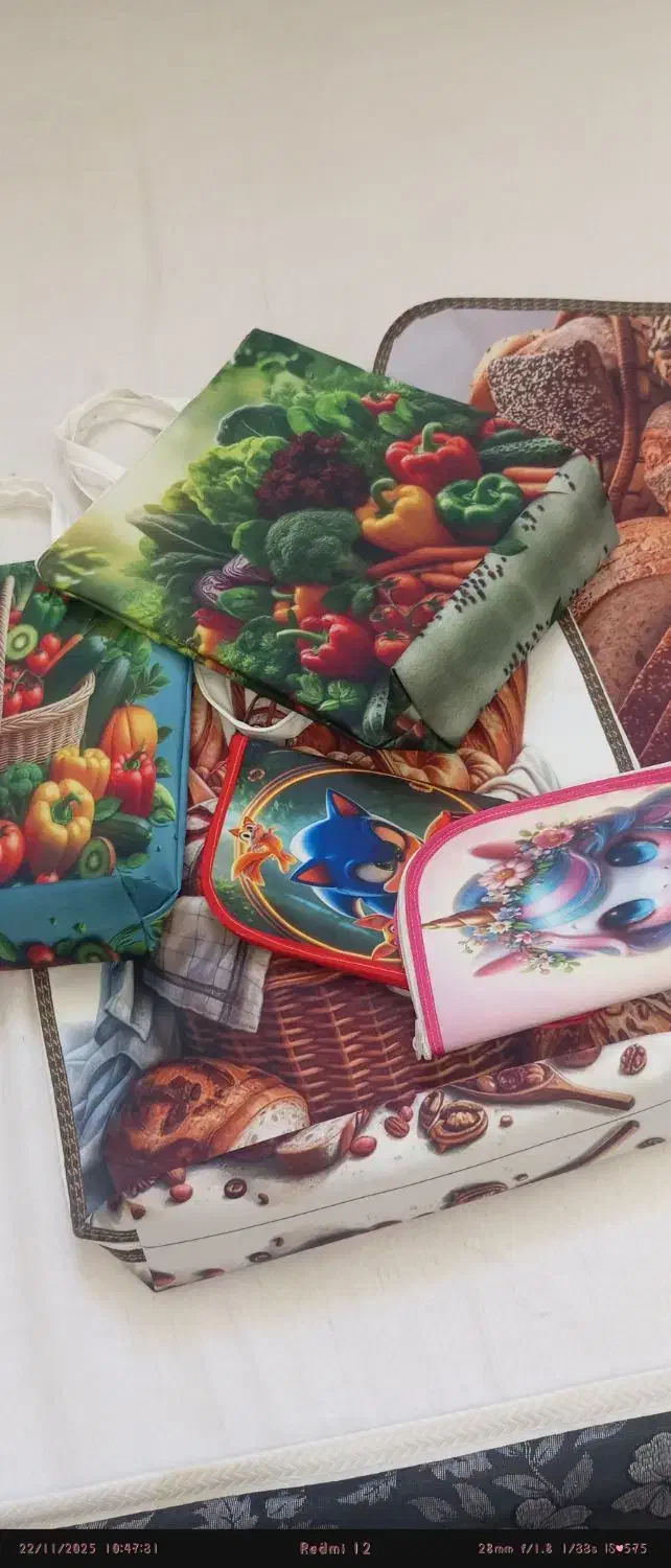 کیف لقمه.پیشبندضداب.جااجیلی|سفره، حوله، دستمال آشپزخانه|نجف‌آباد, شهدا|دیوار