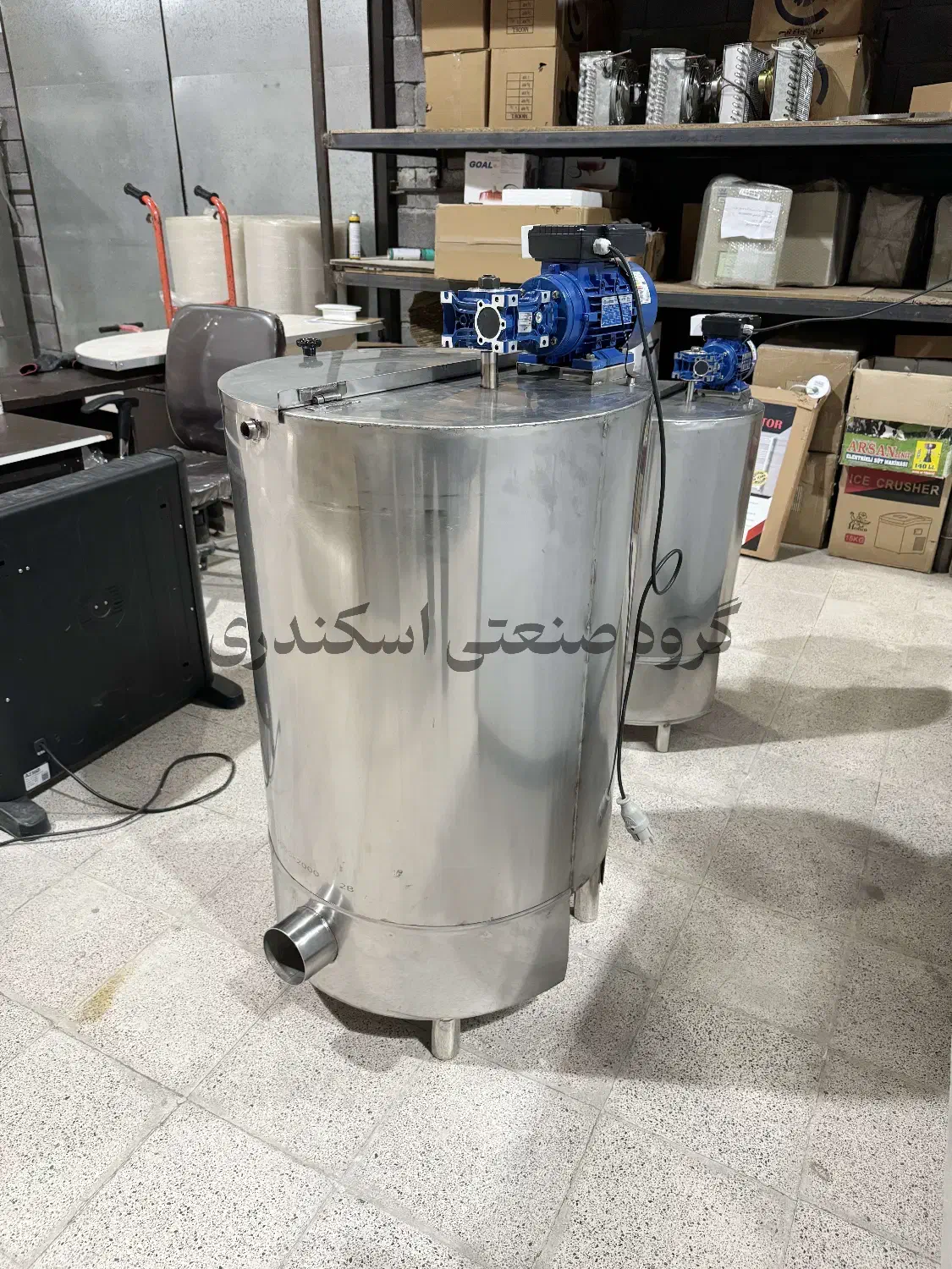 پاتیل شیر جوش گرم کن داغ پخت دیگ پروسس تانک 100|ظروف پخت‌وپز|تهران, امانیه|دیوار