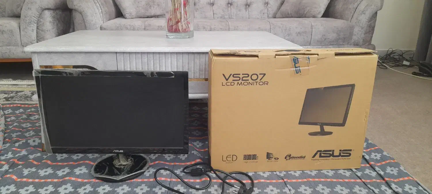 مانیتور ۲۲ اینچ ایسوس|قطعات و لوازم جانبی رایانه|قم, در بهشت|دیوار