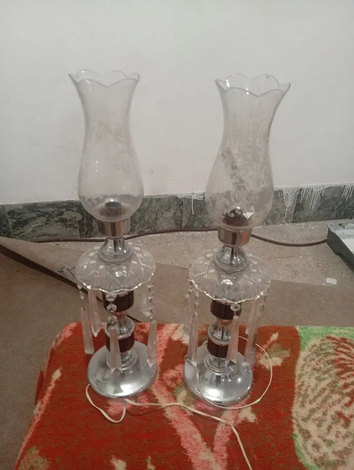 شمعدون|لوستر و چراغ آویز|قم, کیوانفر|دیوار