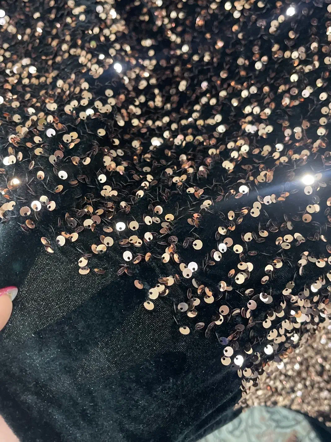 پارچه مخمل پولکی دو متر|لباس|هندیجان, |دیوار