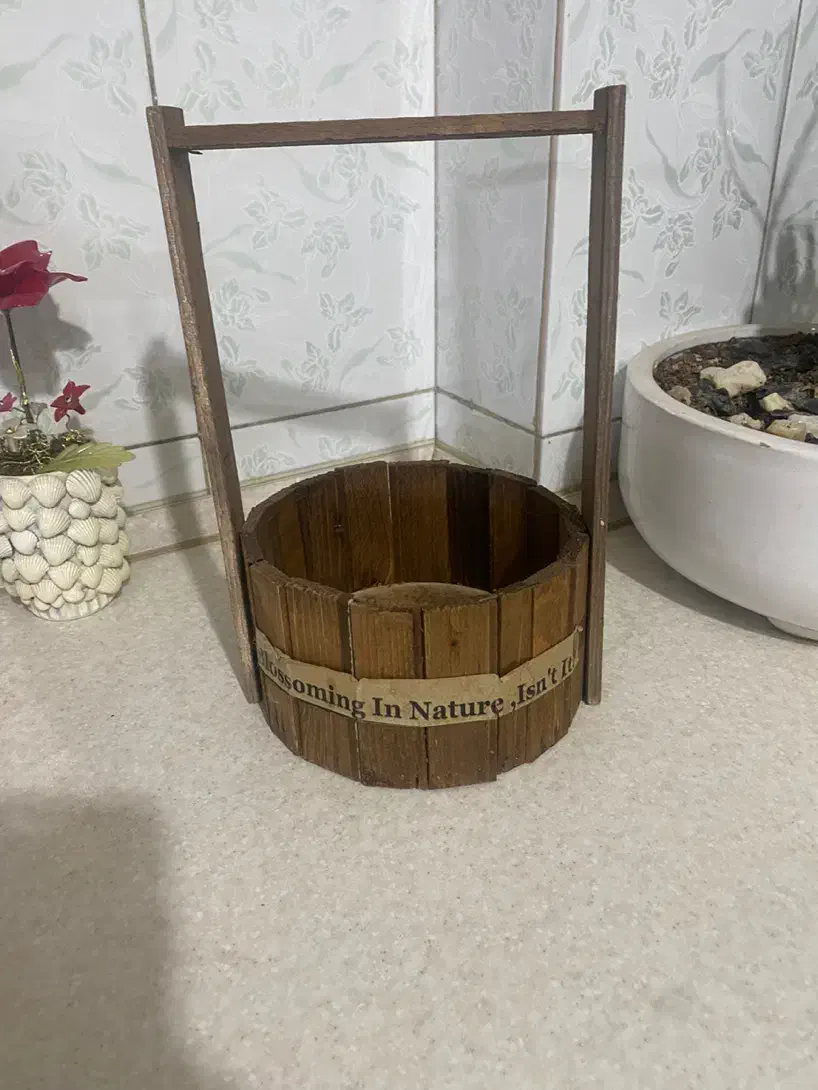 سبد چوبی تزئینی نو|صنایع دستی و سایر لوازم تزئینی|تهران, بازار|دیوار