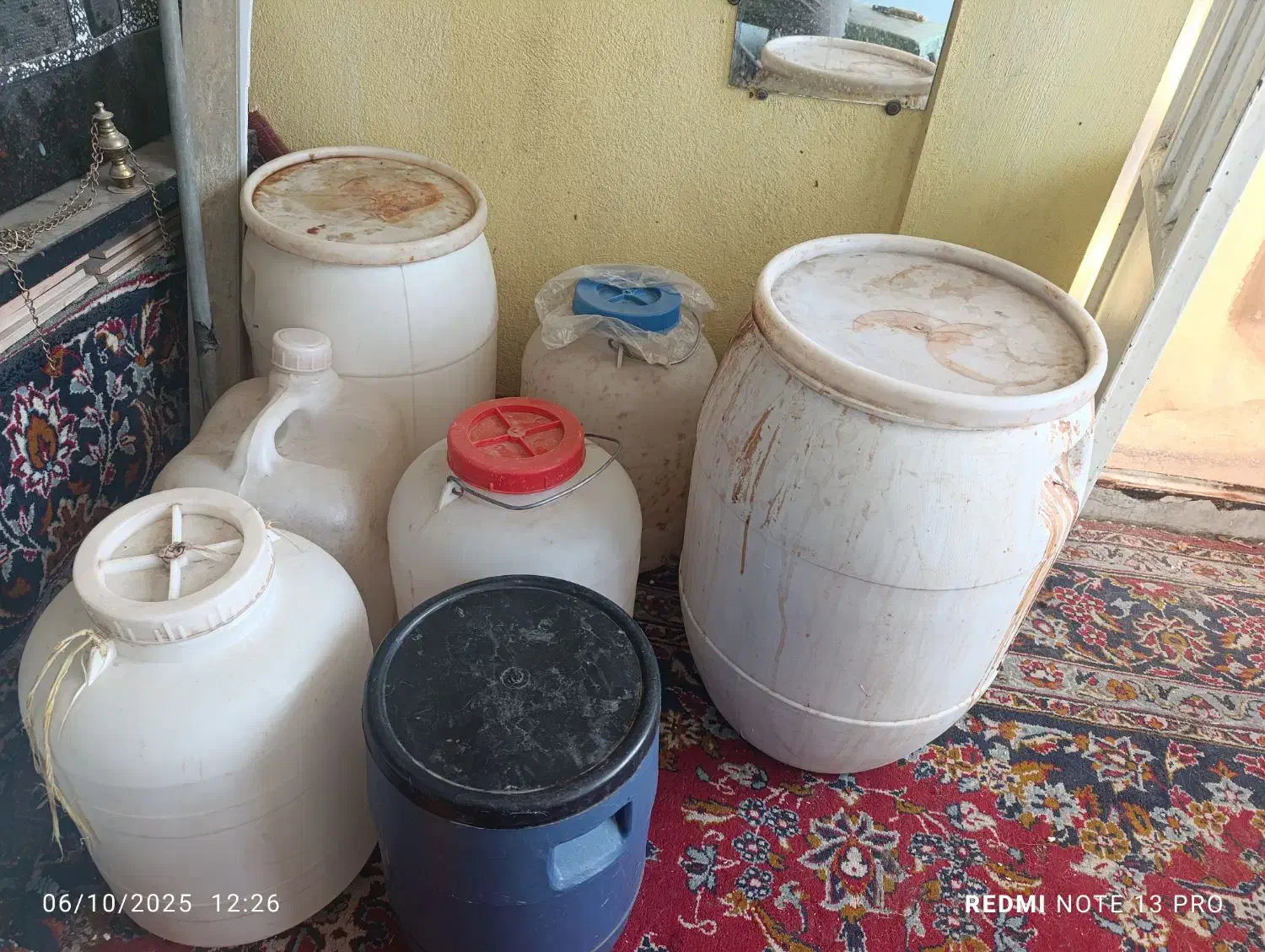 دبه 20تایی 60 تایی|ظروف نگهدارنده، پلاستیکی، یک‌بارمصرف|شیراز, چوگیاه‎|دیوار
