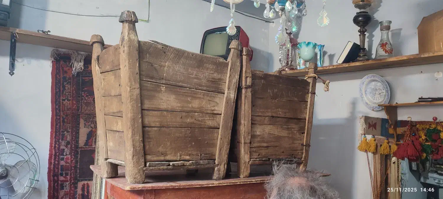 یک جفت گاله چوبی عتیقه ارسال ازاصفهان|کلکسیون اشیاء عتیقه|تهران, امام حسین|دیوار
