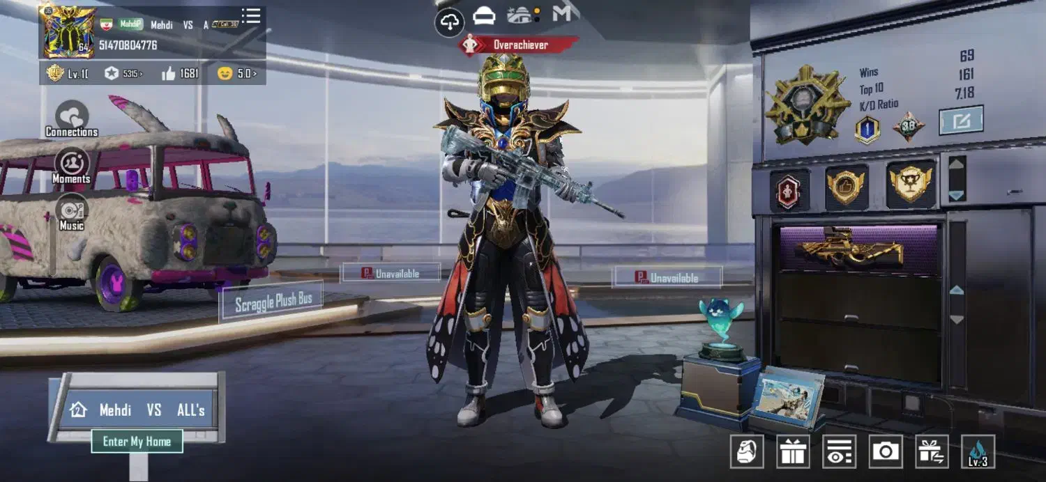 اکانت پابجی امفور یخی لول ۳ با ۴۰۰ تا یوسی|کنسول، بازی ویدئویی و آنلاین|مشهد, گلشور|دیوار