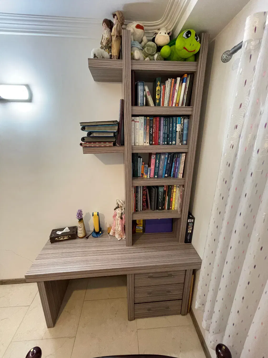 کتابخانه، دراور و میز سرهمی|میز تحریر و کامپیوتر|آمل, |دیوار