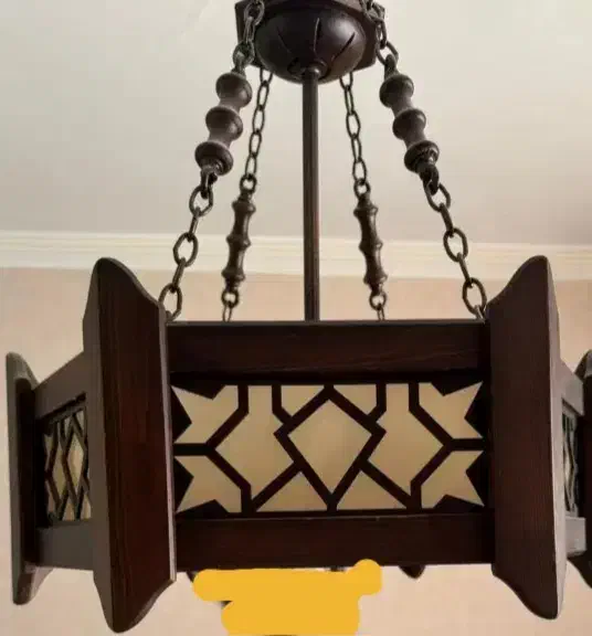 لوستر چوبی|لوستر و چراغ آویز|فردیس, فردیس|دیوار