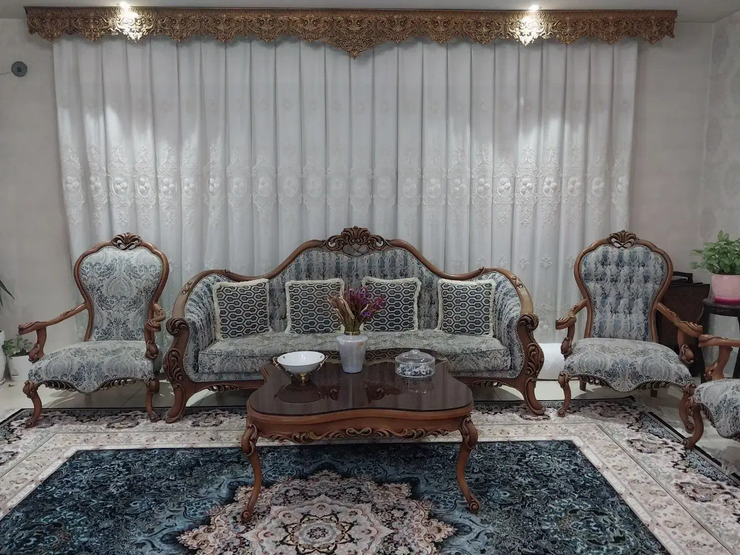 مبلمان استیل ۱۰ نفره|مبلمان خانگی و میز عسلی|نسیمشهر, |دیوار