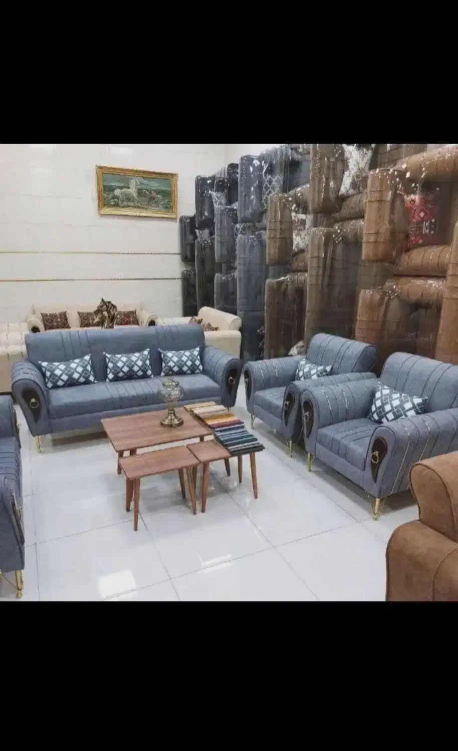 ست مبلمان هفت نفره|مبلمان خانگی و میز عسلی|الشتر, |دیوار