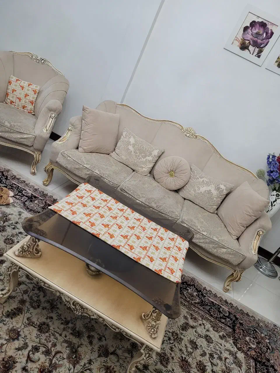 مبل کلاسیک ۷ نفره|مبلمان خانگی و میز عسلی|تهران, سازمان برنامه جنوبی|دیوار