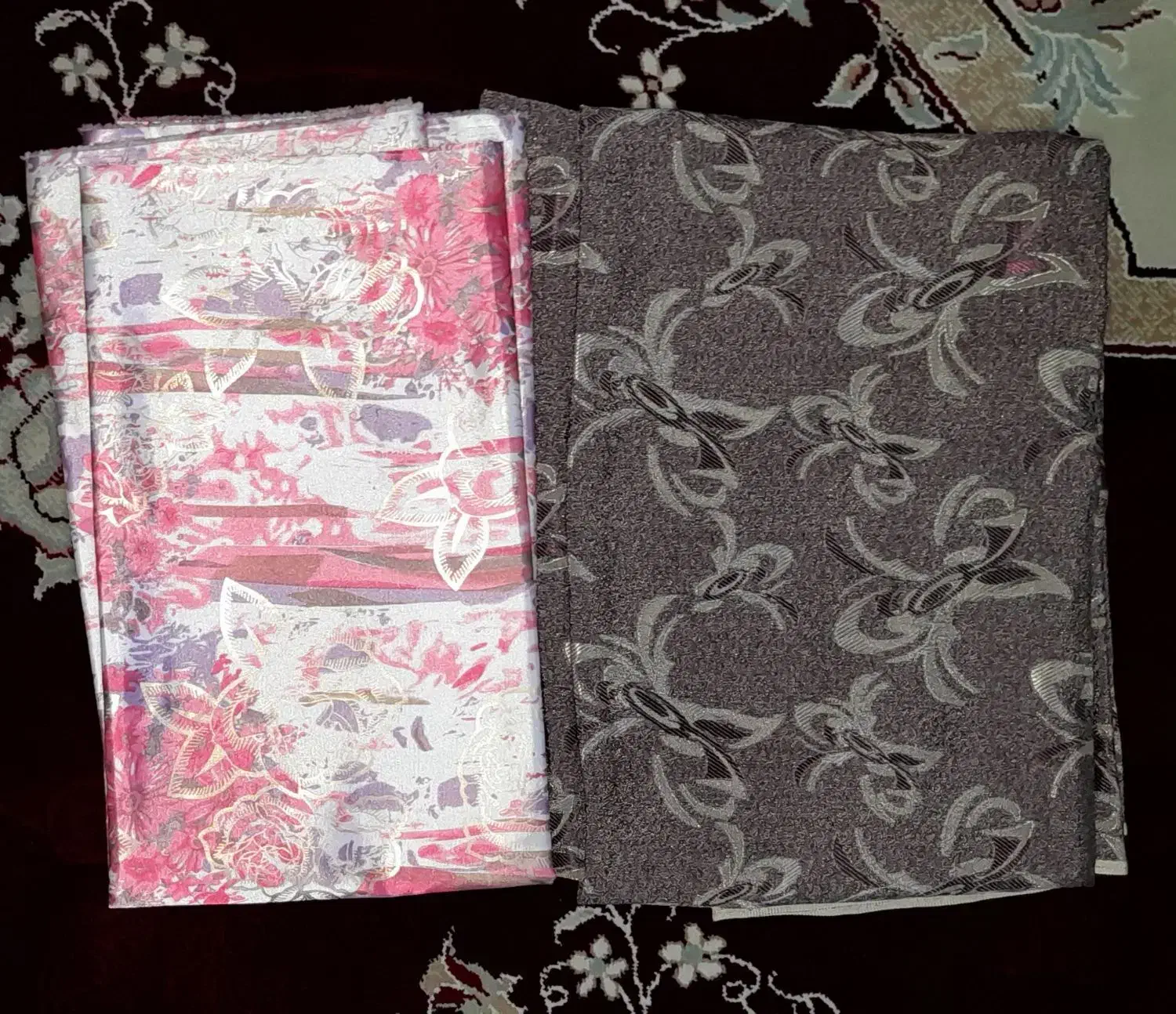 تعدادی پارچه قواره ای مجلسی وغیرمجلسی نو|لباس|الوند, |دیوار