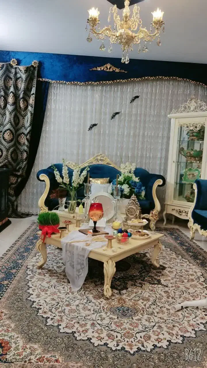 پرده همراه با قاب و دوعدد دستک|پرده، رانر، رومیزی|مشهد, هدایت|دیوار