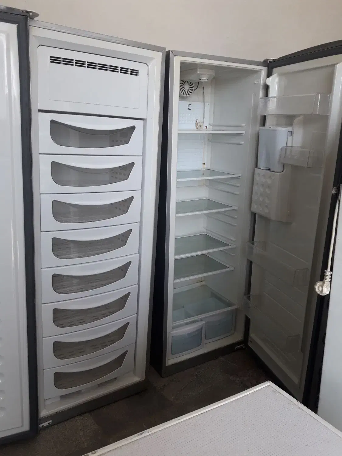 فروش یخچال فریزر الکترو استیل دو قلو در حد اک|یخچال و فریزر|مریوان, |دیوار