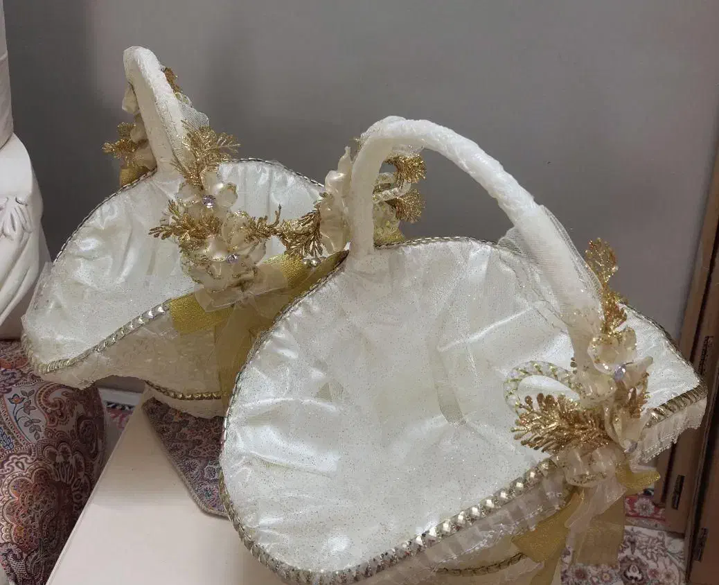 سبد بله برون و هدیه عروس به همراه جای حلقه|صنایع دستی و سایر لوازم تزئینی|تهران, شهمیرزادی|دیوار