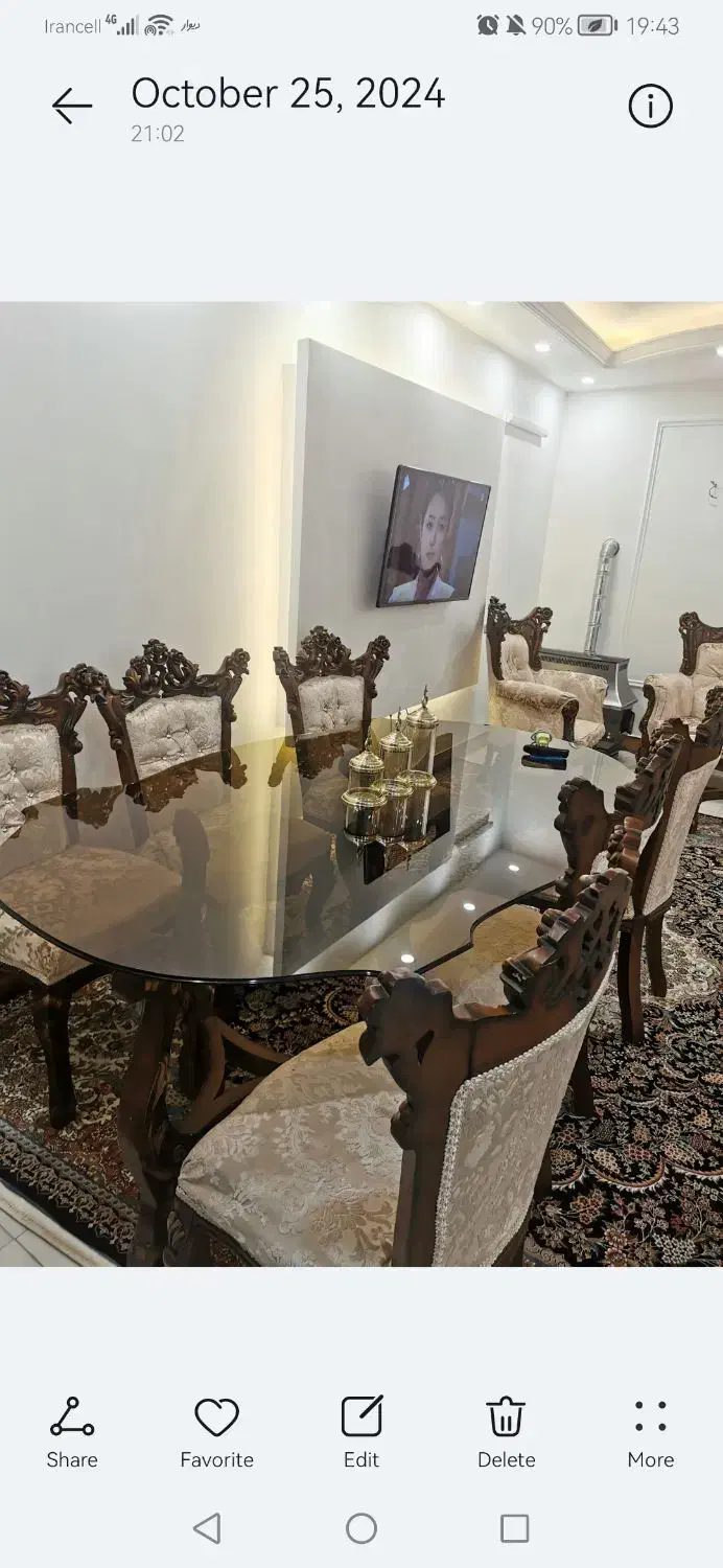 مبلمان 9نفره و میز غذا خوری|مبلمان خانگی و میز عسلی|قم, وادی السلام|دیوار