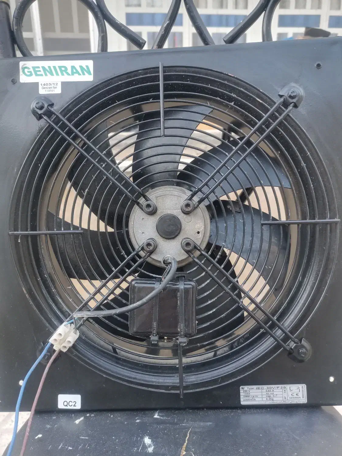 فن صنعتی جنیران با گارانتی|پنکه و تصفیهکنندهٔ هوا|شیراز, زرهی|دیوار