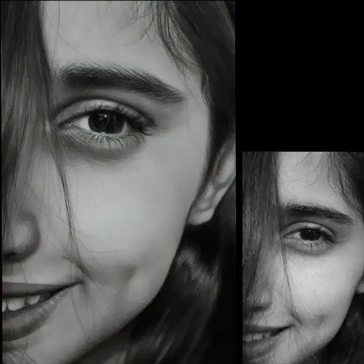 پرتره طراحی چهره  و نقاشی چهره سیاهقلم رنگی|تابلو، نقاشی، عکس|شیراز, قصرالدشت|دیوار