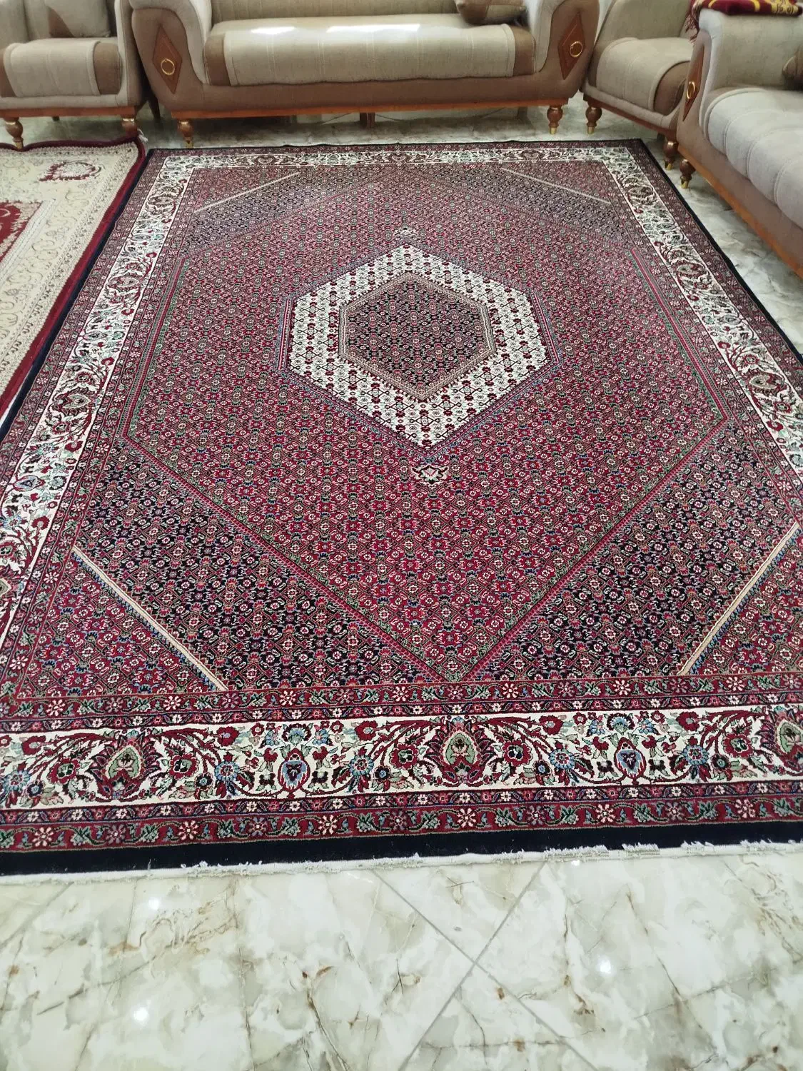 دو عدد فرش 9متری سالم|فرش|دهگلان, |دیوار