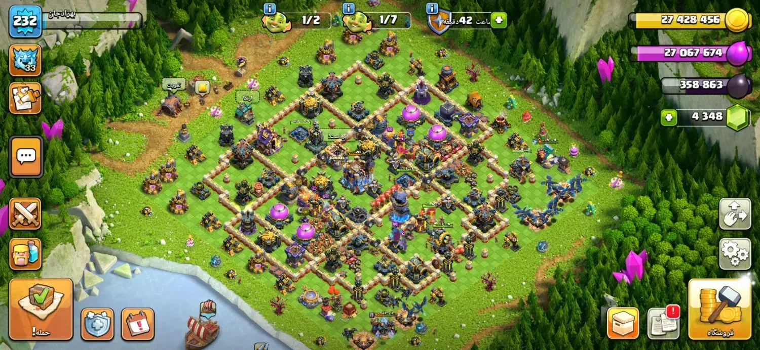 اکانت کلش تان 18 باکلن 26|کنسول، بازی ویدئویی و آنلاین|آباده, |دیوار