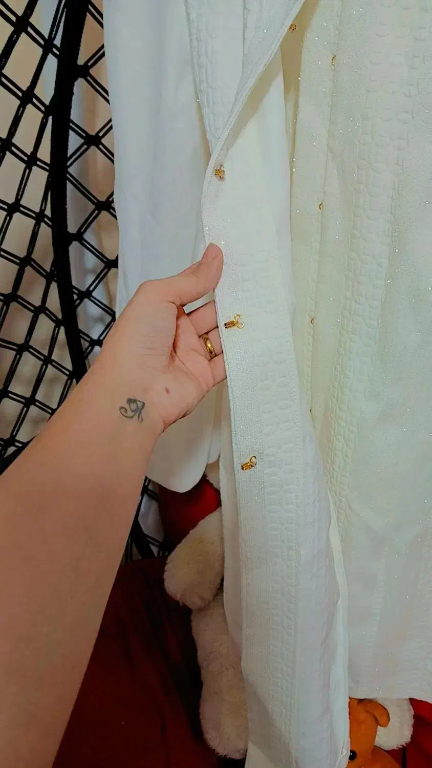 مانتو مجلسی سفید|لباس|خسروشاه, |دیوار