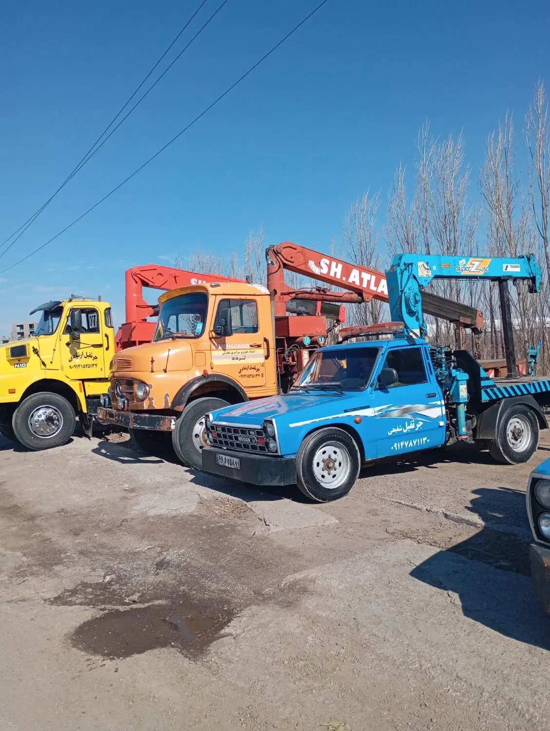 جرثقیل 2.5تن نیسانی تا ارتفاع 11متر|خدمات حمل و نقل|اردبیل, |دیوار