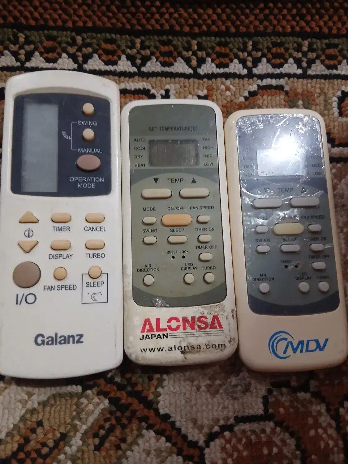 فروش انواع کنترل کولروتلوزیون دسته دو|تلویزیون و پروژکتور|قشم, |دیوار