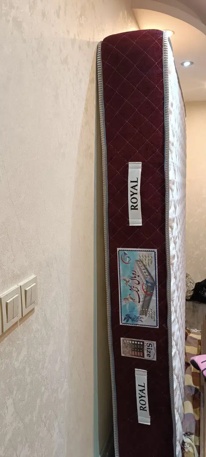 تشک دو نفره رویال،نونو،حتی یکبار هم استفاده نشده|تشک تختخواب|رشت, منظریه|دیوار