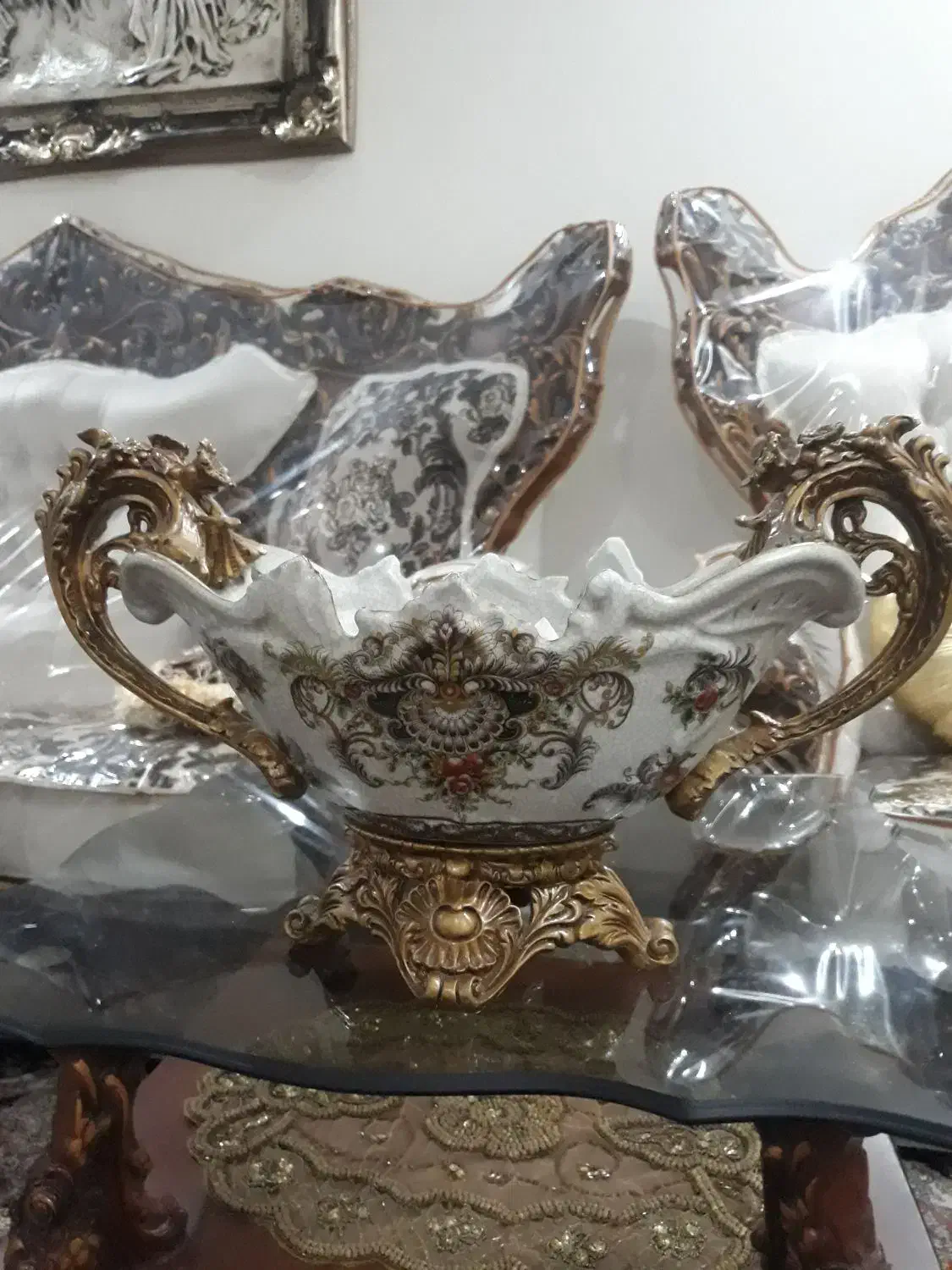 کشکول سرامیکی بر جسته زیر خاکی|صنایع دستی و سایر لوازم تزئینی|تهران, والفجر (افسریه)|دیوار