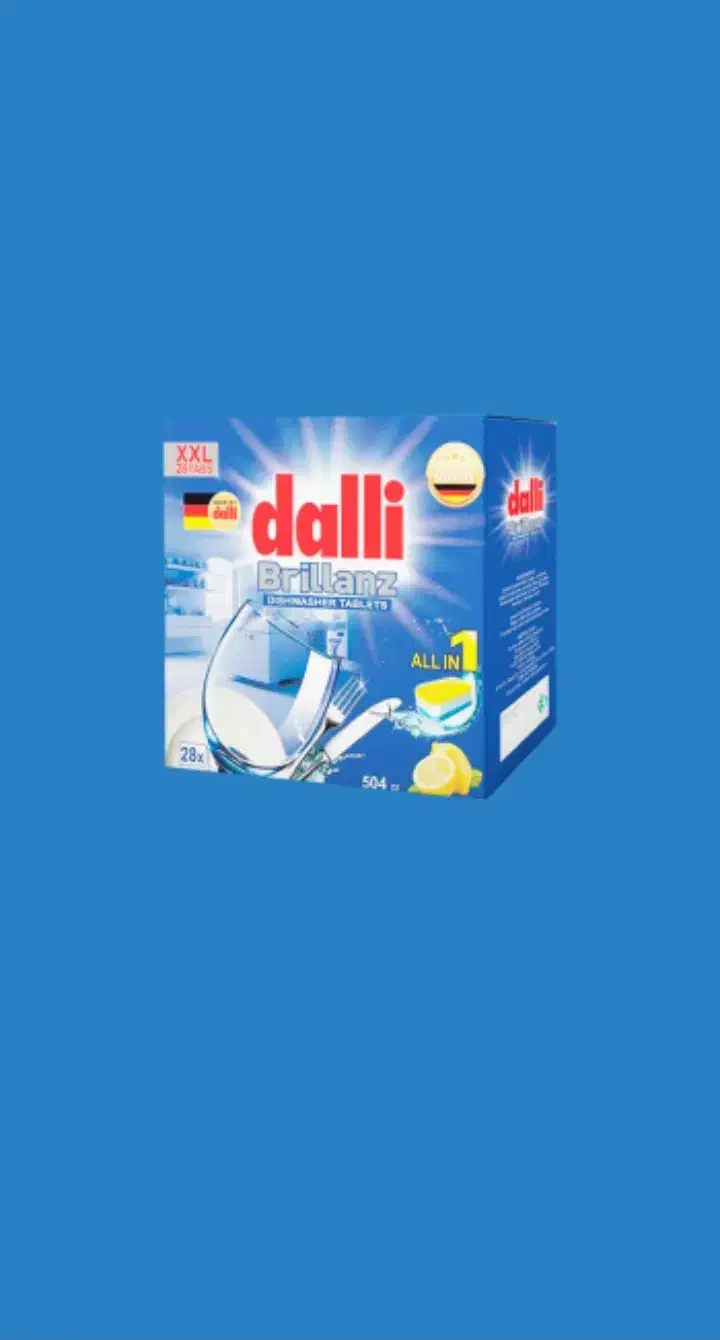 قرص ماشین ظرفشویی ۲۸عددی dalliاصل|مواد شوینده و دستمال کاغذی|رشت, حومه رشت|دیوار
