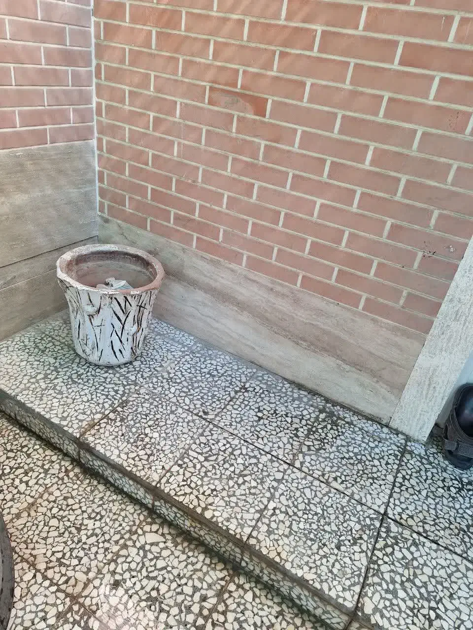 گلدان سفالی|گل و گیاه طبیعی|کاشان, ولیعصر|دیوار