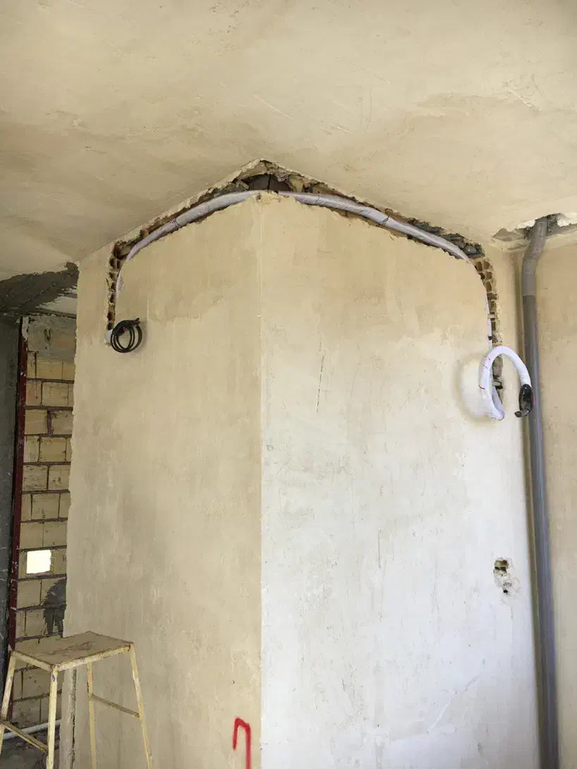 لوله کشی تو کار کولر گازی|خدمات پیشه و مهارت|گلپایگان, |دیوار