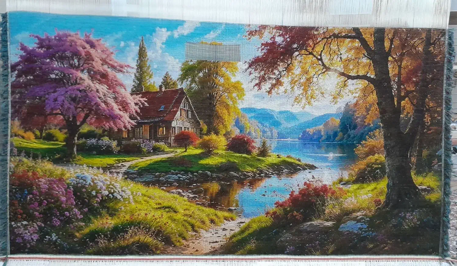 تابلوفرش دستمزدی|تابلو فرش|قروه, |دیوار