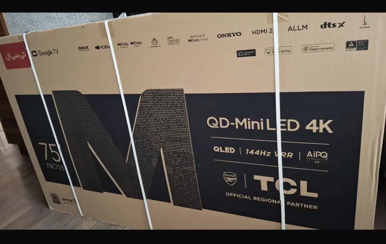تلوزیون ۷۵ اینچ TCL MINI LED. مدل C755 آکبند|تلویزیون و پروژکتور|تهران, ونک|دیوار