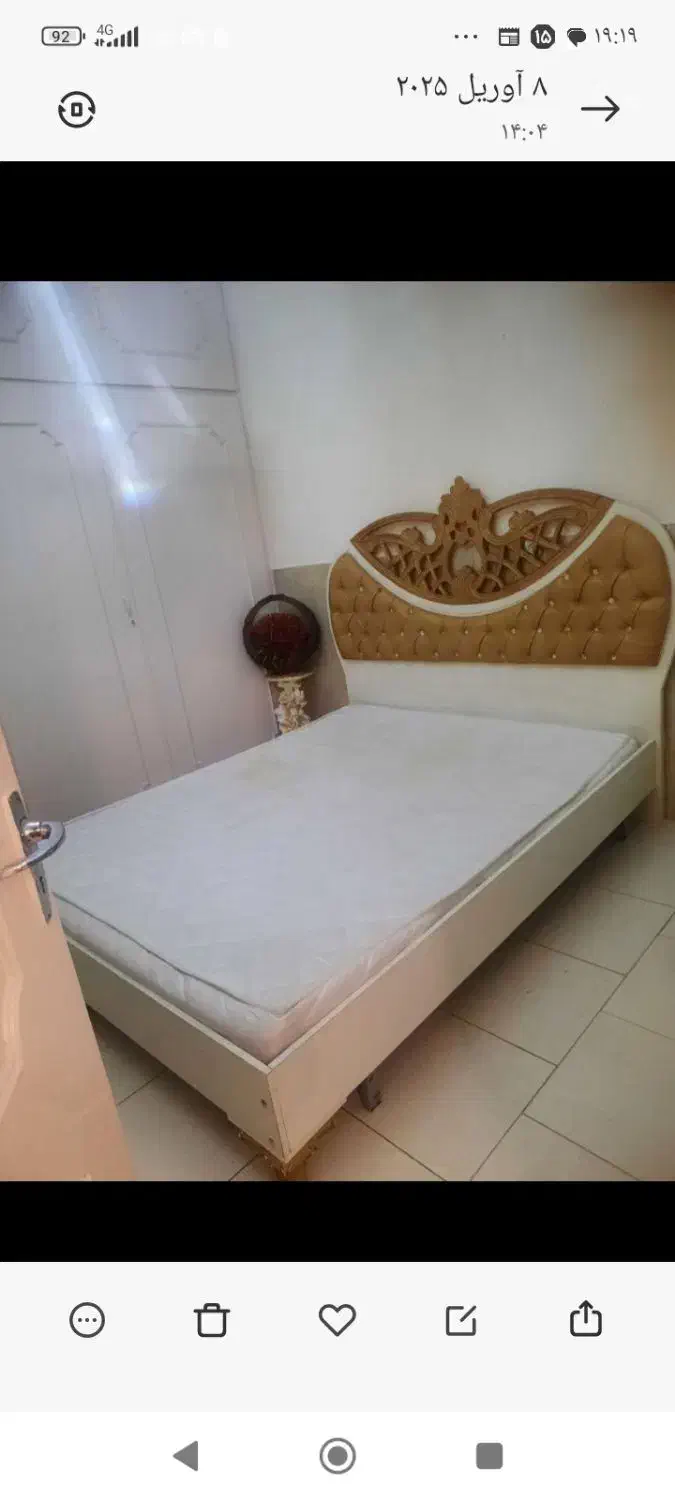 تخت دونفری|تخت و سرویس خواب|مشکین‌دشت, |دیوار