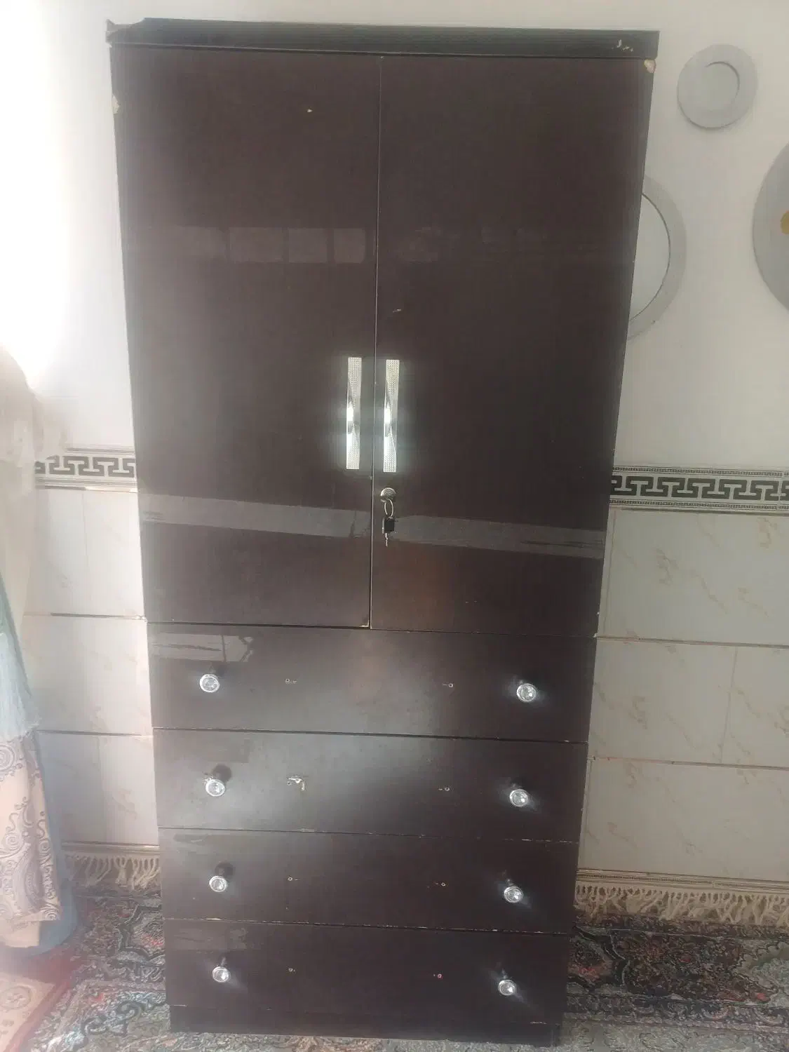 کمد لباسی|جاکفشی، کمد، دراور|کرمان, |دیوار