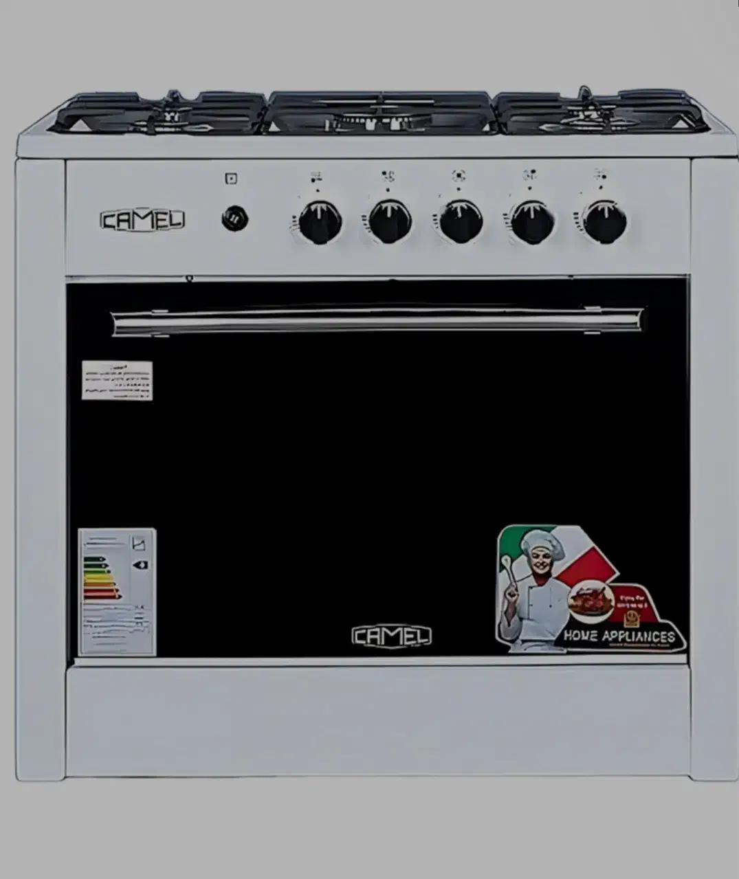 اجاق گاز برند کمل ۵شعله طرح فر (آکبند)|اجاق گاز و لوازم برقی پخت‌وپز|صومعه‌سرا, |دیوار