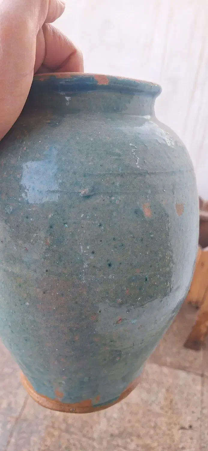 کوزه سفالی قدیمی|کلکسیون اشیاء عتیقه|اصفهان, هفتون|دیوار