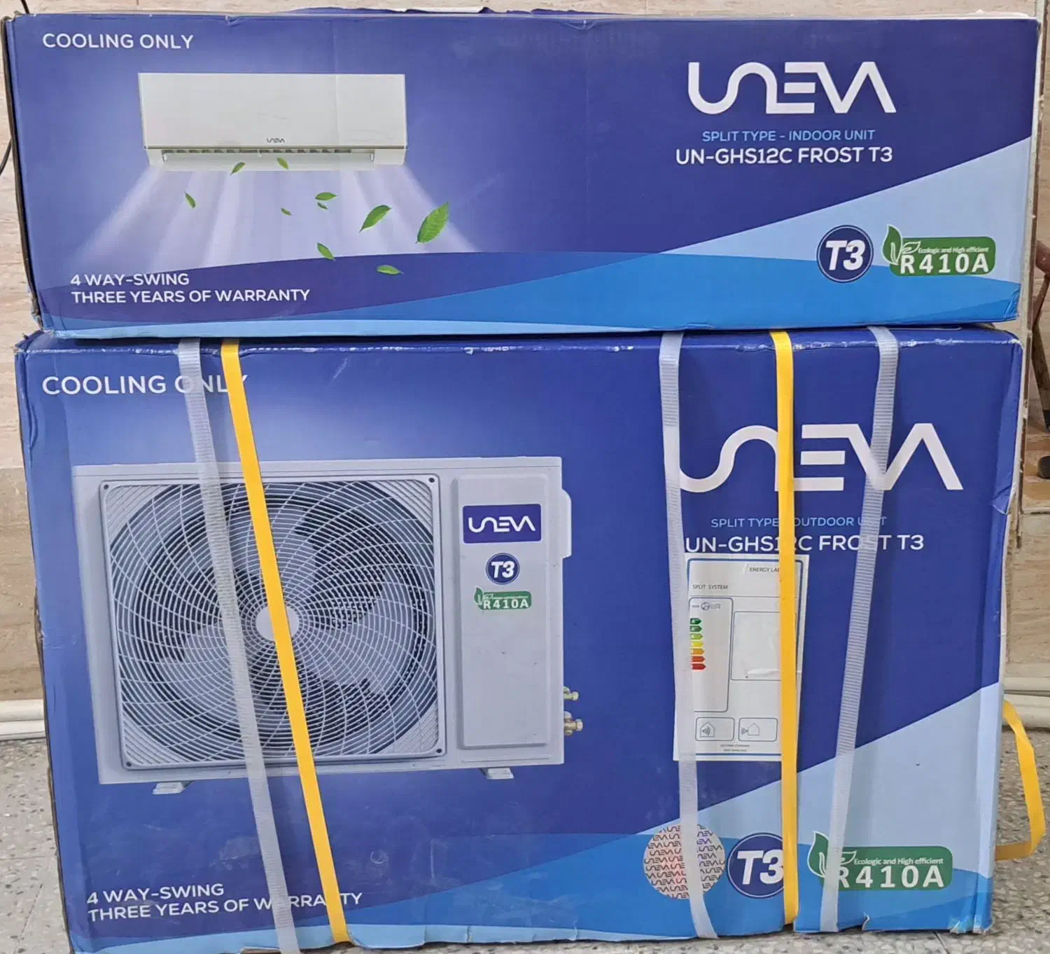 کولر 12 هزار موتور 37.5 کیلو اصلی یونیوا|کولر گازی و فنکوئل|دوگنبدان, |دیوار